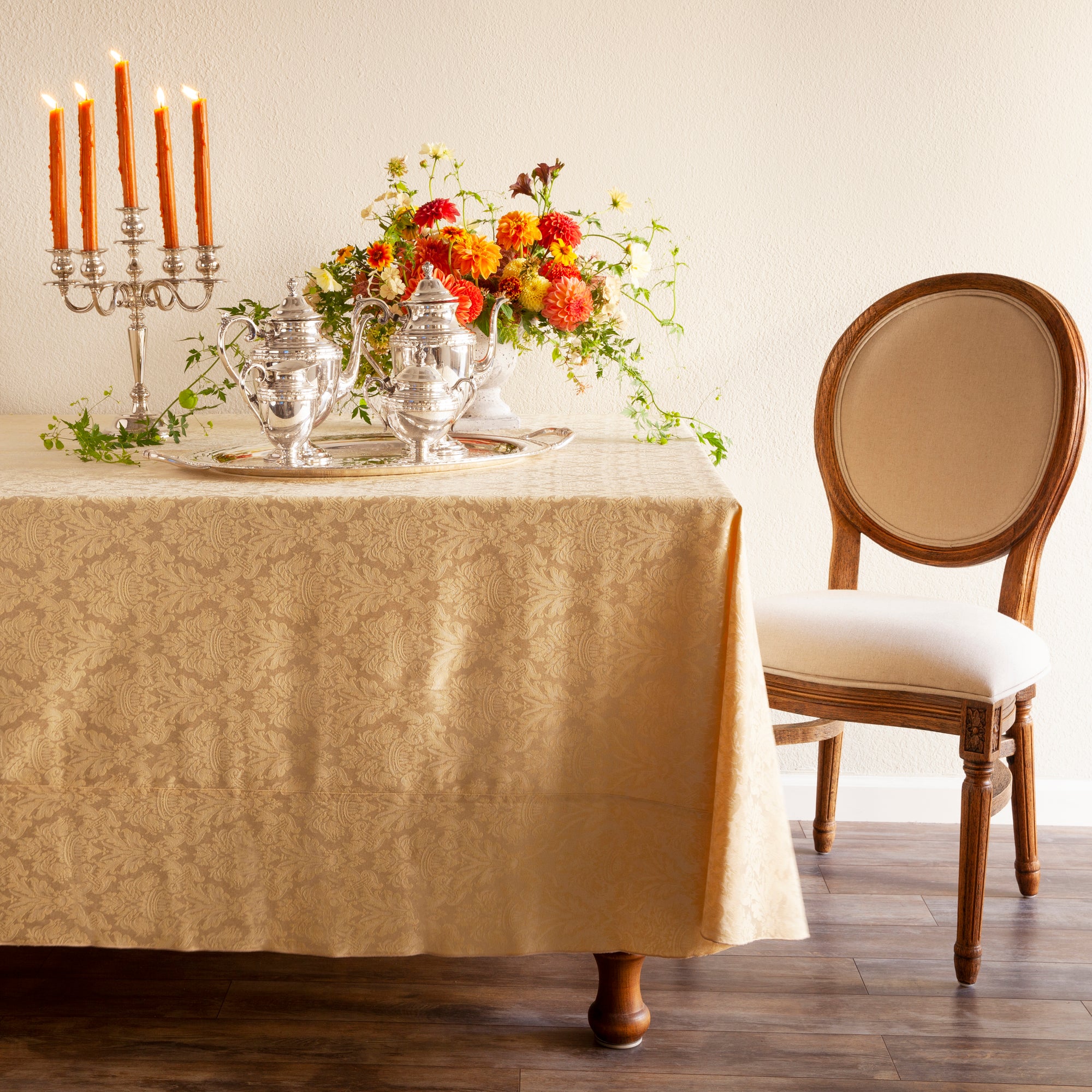 Damask Table Linens