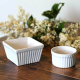Square White China
