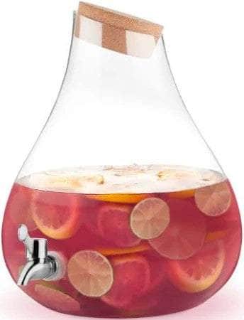 Bubble Glass Beverage Dispenser, 4 gallon