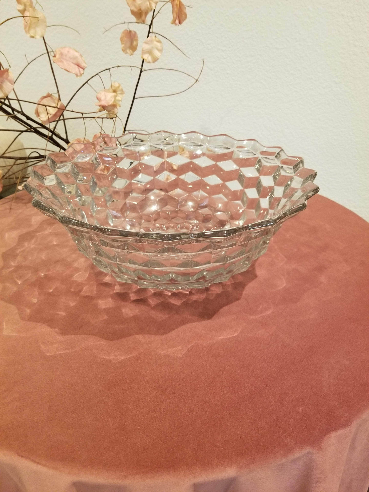 Glass Punch Bowl, 3 gallon