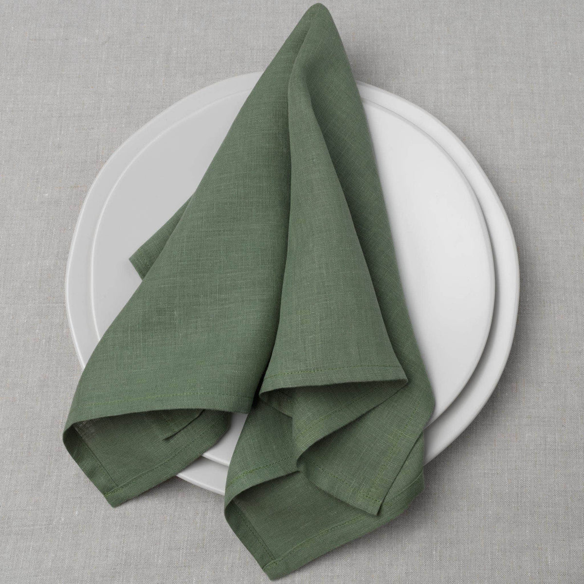 Laurel Green Homespun French Linen