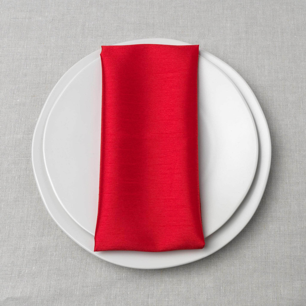 Dupioni Table Linens - Red
