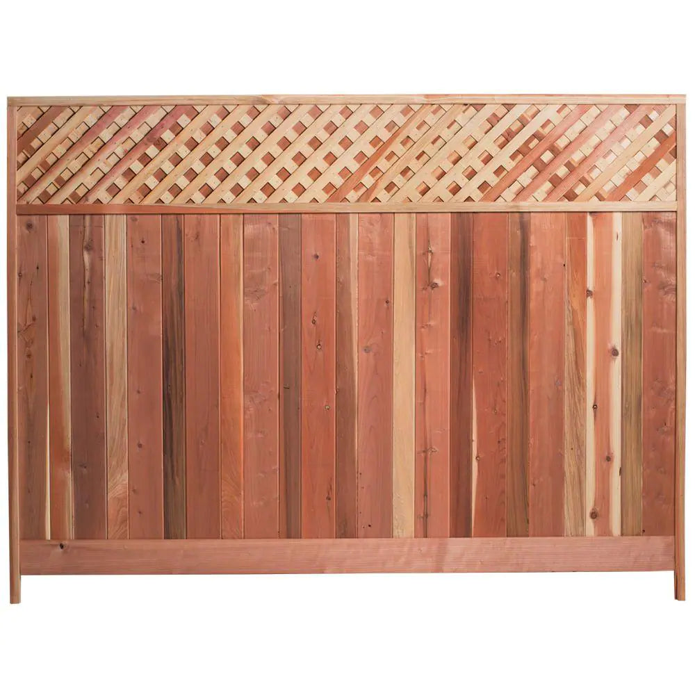 Redwood Fence Panel
