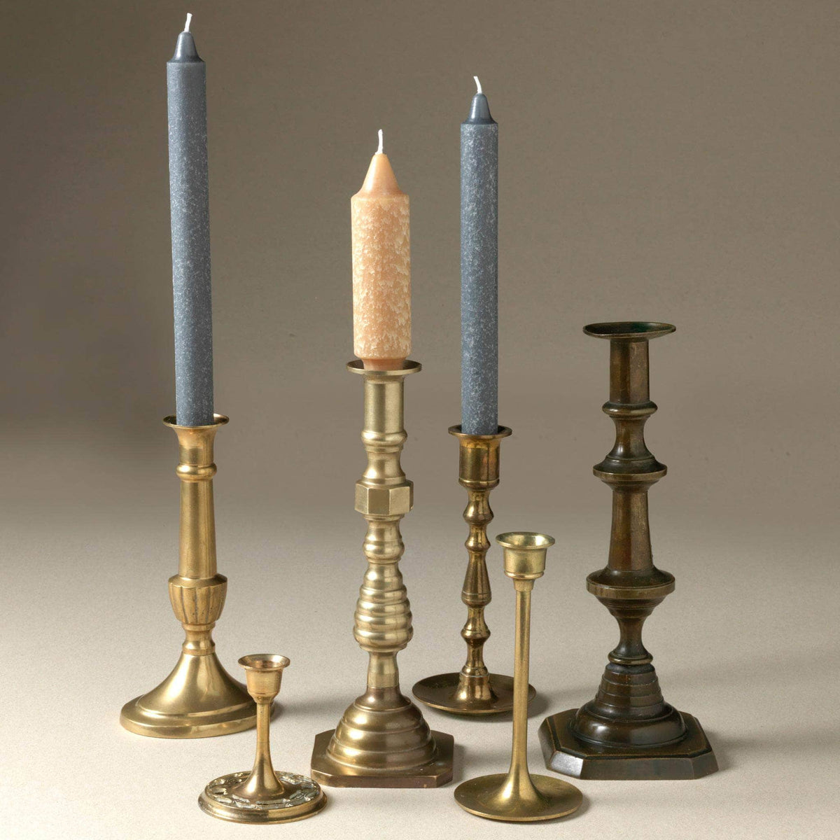 Brass Candlesticks, set of 6