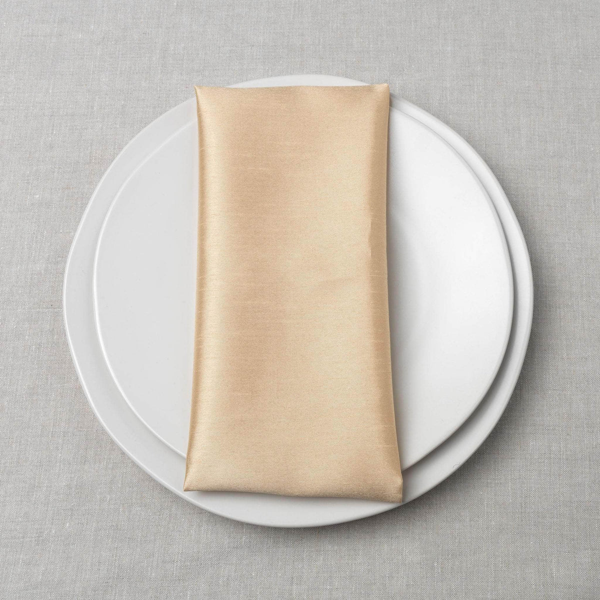 Dupioni Table Linens - Soft Gold