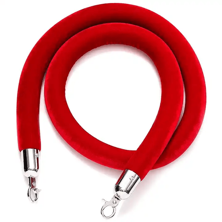 Stainless Steel Stanchion and Black Rope