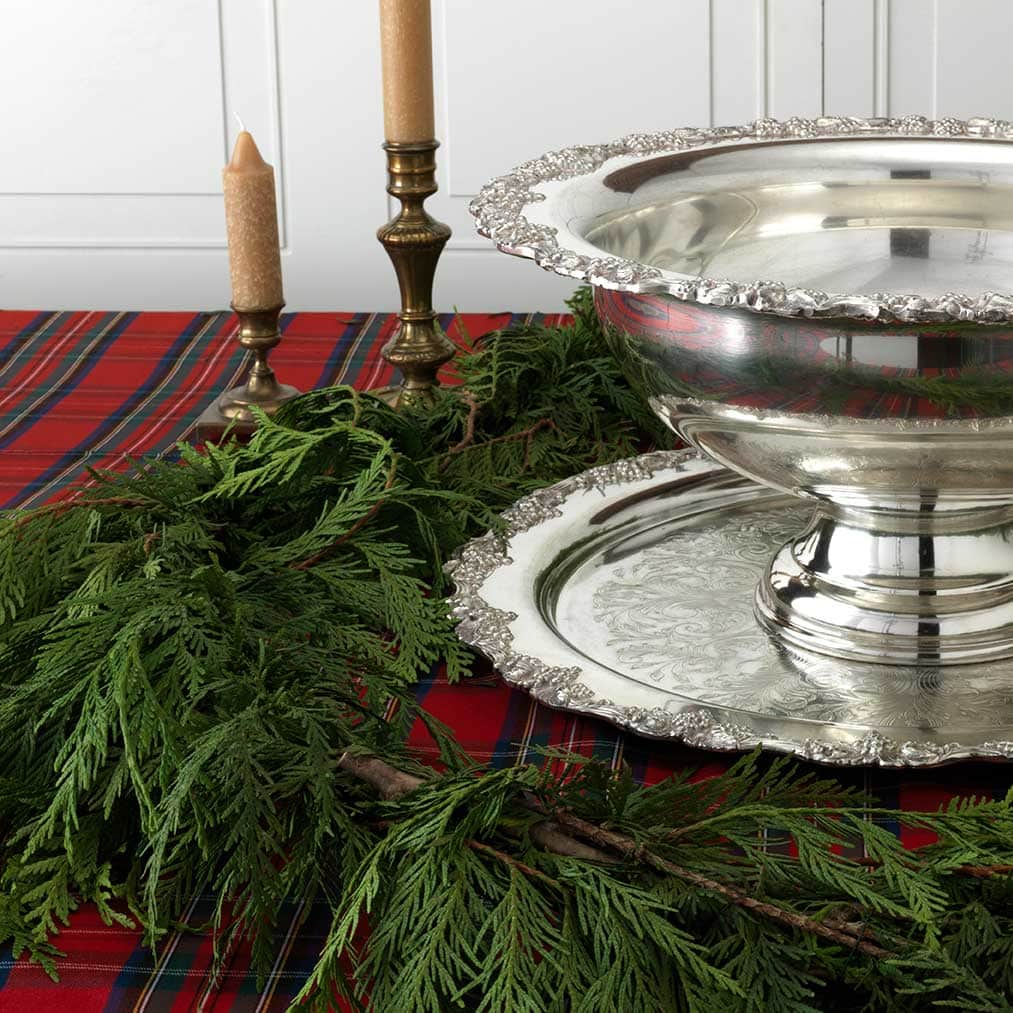 Red and Green Tartan Tablecloth