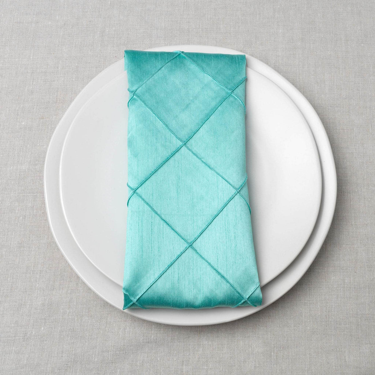 Dupioni Pintuck Table Linen - Tiffany