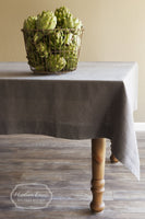 European Linen Tablecloth in Slate