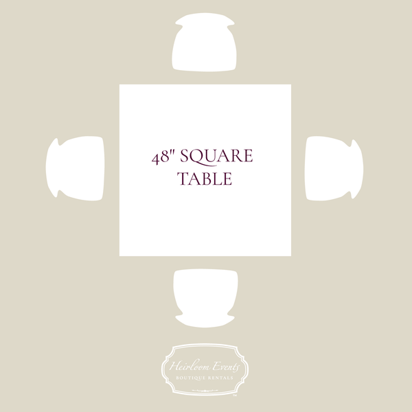 Square Tables - Heirloom Events