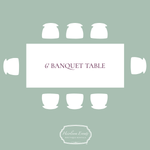 Rent 6' Banquet Tables