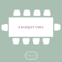 Rent 8' Banquet Tables