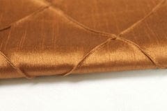Dupioni Pintuck Table Linen - Copper