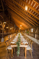 Handmade Farm Table in Rustic Barn Wedding