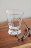 Etched French Tumblers Set of 4
