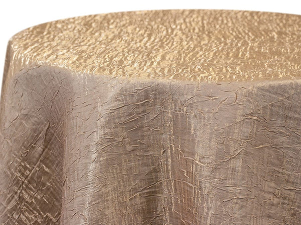 Champagne Gold Iridescent Crush Table Linen