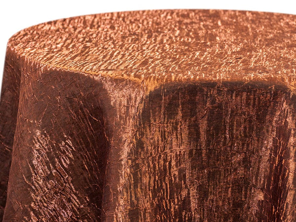 Iridescent Crush Table Linen - Copper