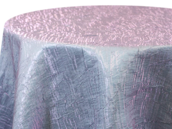 Iridescent Crush Table Linen - Pink Aqua