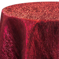 Iridescent Crush Table Linen - Velvet Red