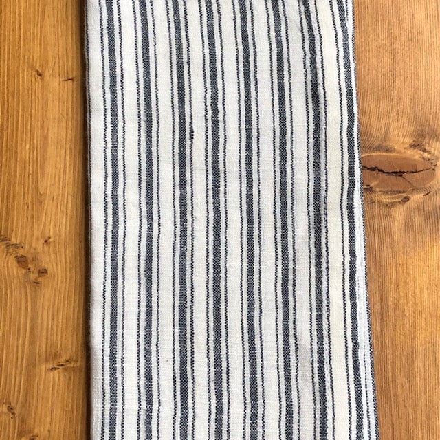 Linen Ticking Stripe and Linen Pinstripe Napkins