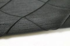 Dupioni Pintuck Table Linen - Black