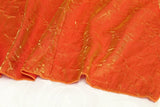 Iridescent Crush Table Linen - Sunset Orange