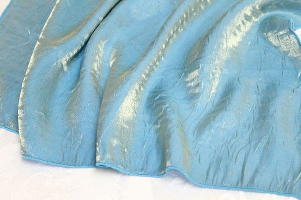 Iridescent Crush Table Linen - Turquoise Gold