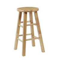 Natural Wood Bar Stool
