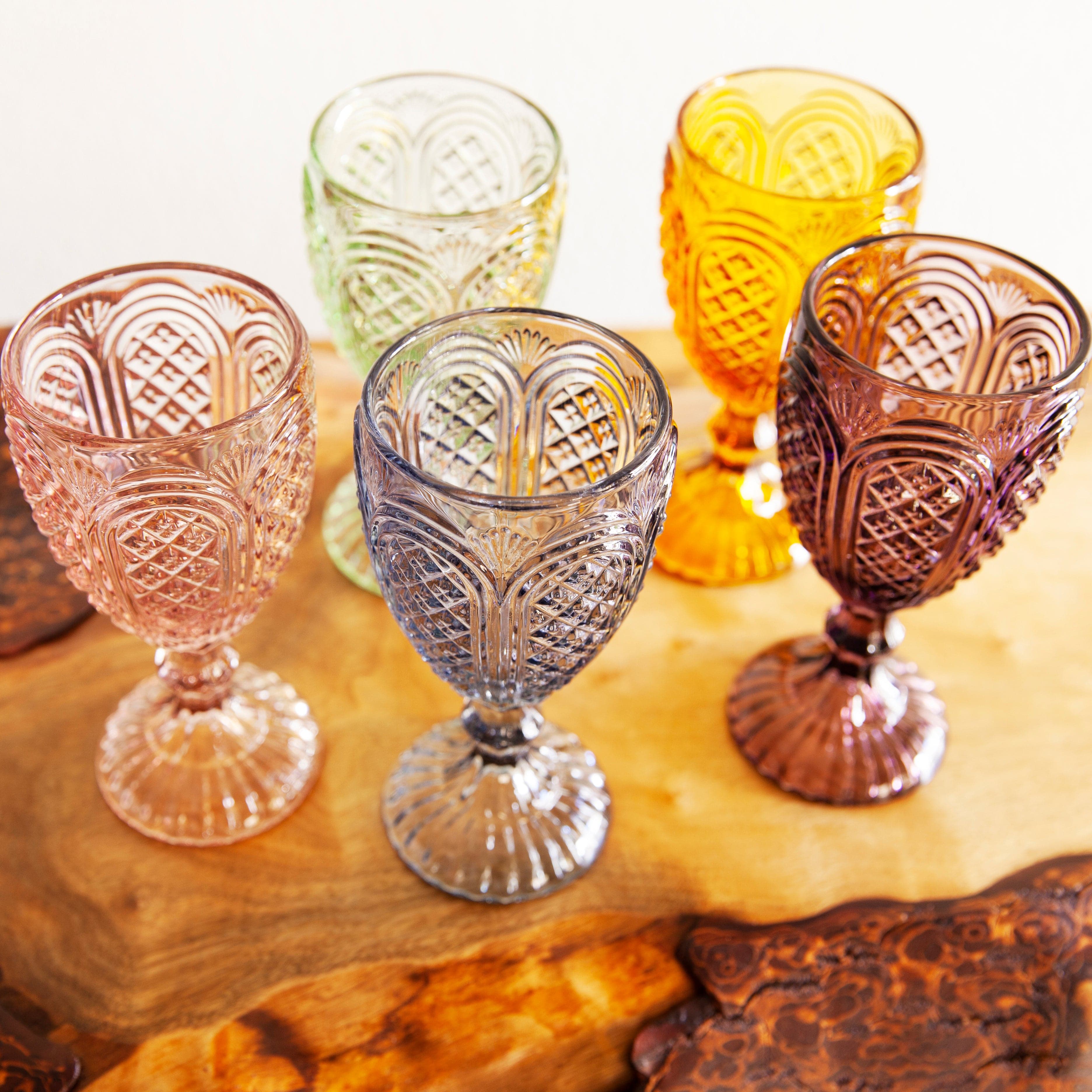 Small Cut Glass Pitchers — Birdie in a Barn, Vintage Event Rentals