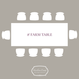 8' Farm Table