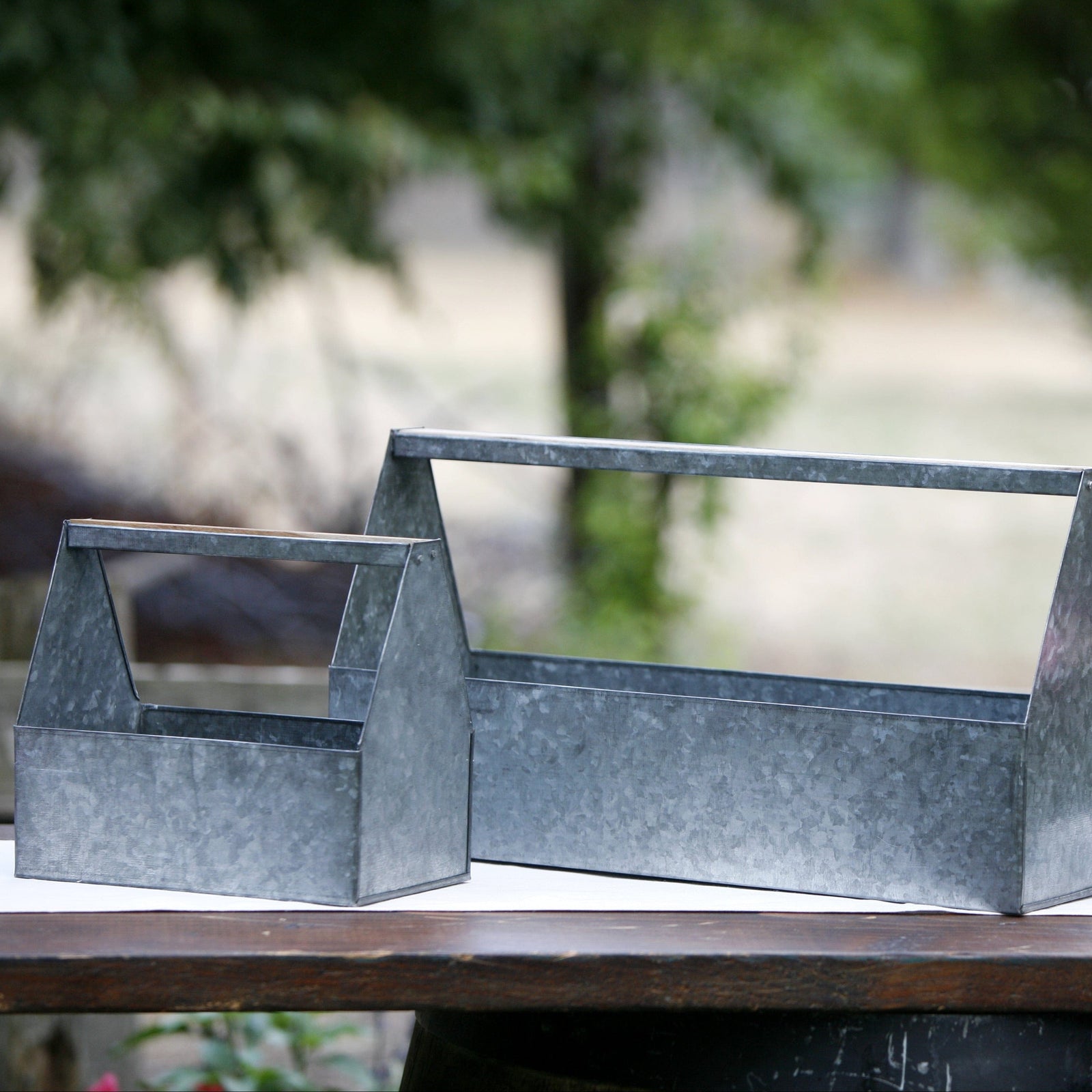 Galvanized Caddies To Hold Beverages